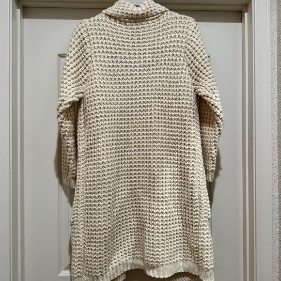 dRA Los Angeles Anthropologie Graham Chunky Knit Long Waffle Cardigan - Picture 4 of 10